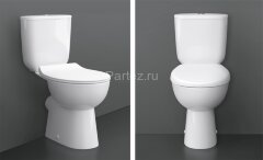 Унитаз-компакт КЕРАМИН Гольф R Жесткое сиденье Алкапласт белый с1 (CS0077197)