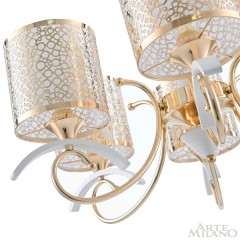 Подвесная люстра Arte Milano 309787/5 Wh/Gd