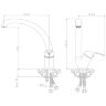 Смеситель Rossinka Y35-23 для кухни