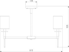 Потолочная люстра Eurosvet 60132/8 латунь