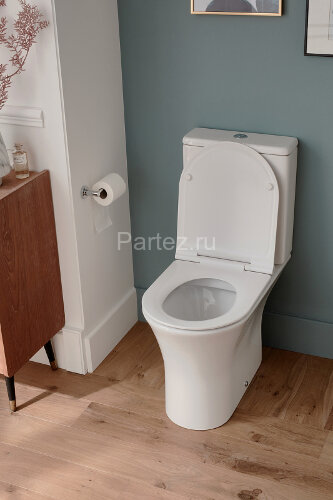 Чаша напольного унитаза Jacob Delafon ALEO безободковый, крепления в комплекте, белый (UJAL102-0)