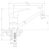 Смеситель Rossinka Y40-22 для кухни