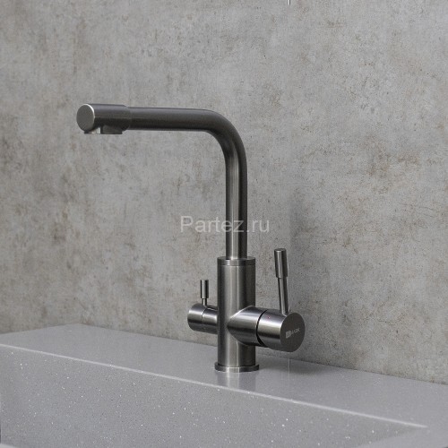 Смеситель Lemark Expert LM5061GMN для кухни с подключением к фильтру с питьевой водой