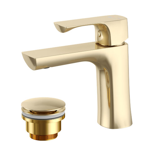 Смеситель Lemark Ursus LM7206BG для раковины монолитный