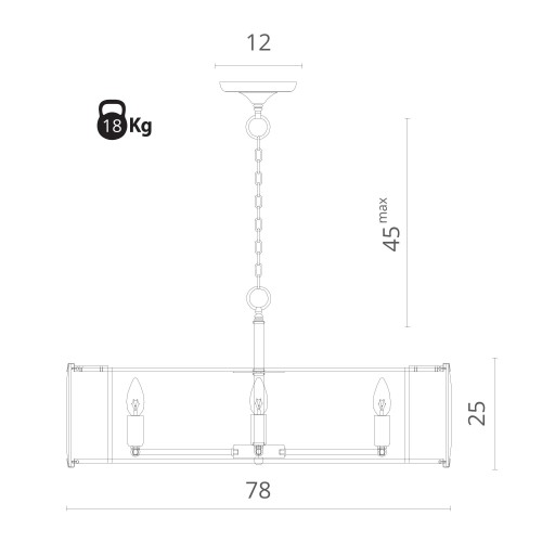 Подвесная люстра Divinare 1100/02 SP-8