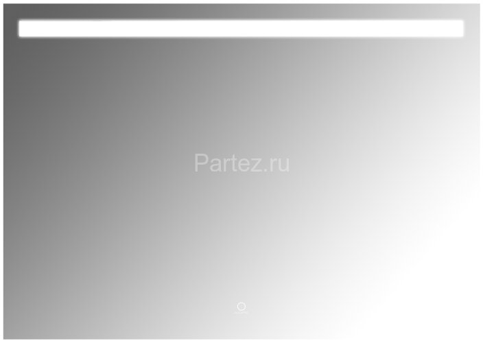 Зеркало AZARIO Lorna 800х700 с подсветкой, сенсорный выключатель с функцией диммера, часы (AZ-Z-029C