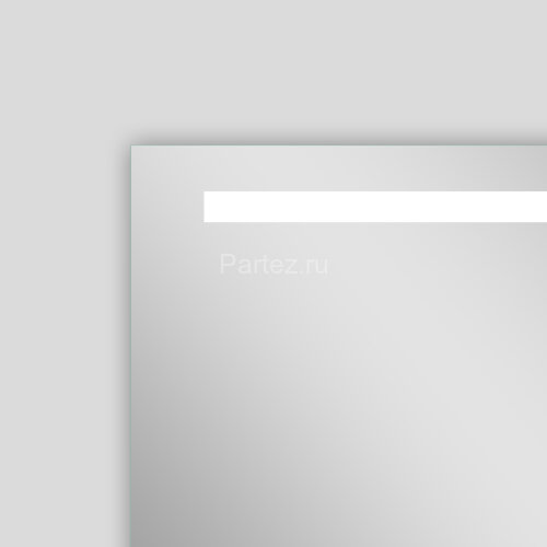 Зеркало AZARIO Lorna 800х700 с подсветкой, сенсорный выключатель с функцией диммера, часы (AZ-Z-029C