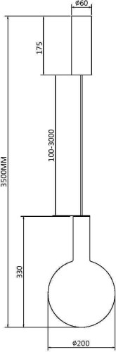 Подвесной светильник Maytoni MOD182PL-L4CG3K