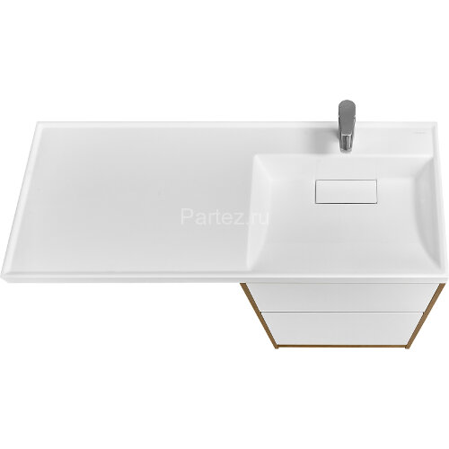 Тумба под раковину Aquaton Лондри 60 без фасада, дуб рустикальный (1A266901LHDR0)