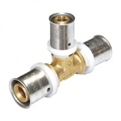 Тройник пресс с обжимным соединением 16х15х16 VALTEC