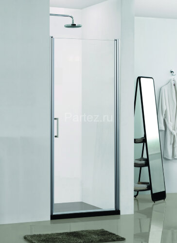 Душевая дверь Azario Alberta распашная 80х190, толщина полотна 6мм универсальная, цвет профиля серебро