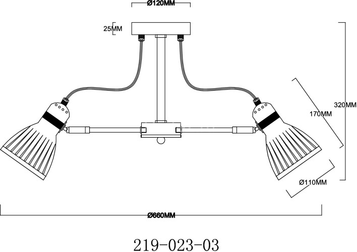 Потолочная люстра Velante 219-023-03
