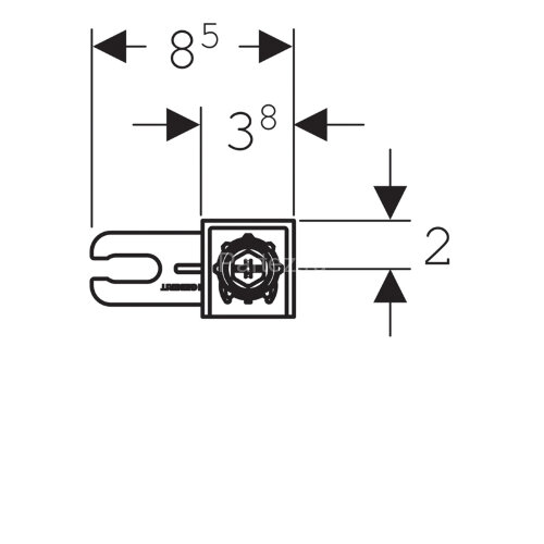 Комплект крепления к стене для отдельного монтажа Geberit Duofix