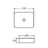 Раковина Azario 510х405х110 накладная, белый (AZ-2178)