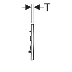 Кнопка смыва Sigma 30, двойной смыв: белые, позолота (115.883.KK.1)