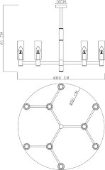 Потолочная люстра Divinare 2654/17 LM-9