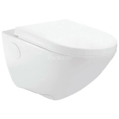 Унитаз подвесной Jaquar безободковый, микролифт, монтажный набор, 370x515x350 мм