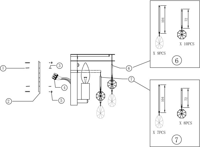 Бра Maytoni MOD091WL-01CH