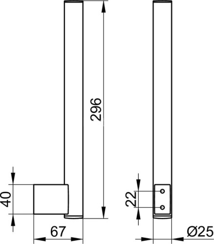 Держатель запасного рулона Keuco Plan, вертикальный, хром (14963010002)