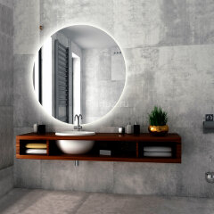 Зеркало AZARIO Саванна d770 c подсветкой и диммером, сенсорный выключатель (ФР-00000954)