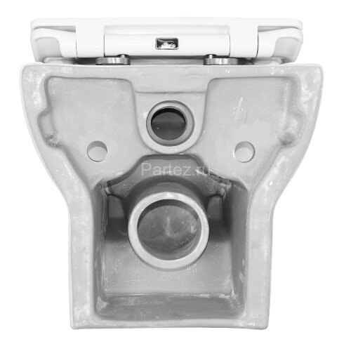 Унитаз подвесной Creo Ceramique Tours с сиденьем микролифт, белый (TO1100N+TO1001N)