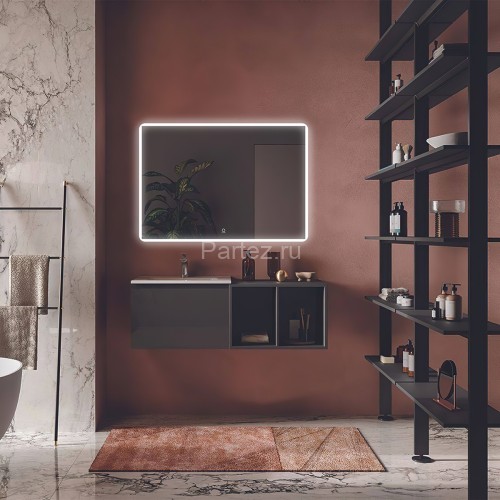 Зеркало AZARIO Lagos 1000х700 с подсветкой, сенсорный выключатель с функцией диммера, подогрев (AZ-Z