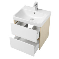 Тумба под раковину AQUATON Сканди 55 подвесная, дуб верона (1A251701SDB20)