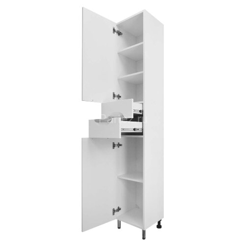 Пенал Loranto Стиль 40 левосторонний, 400х1970х330, белый (CS00024680)