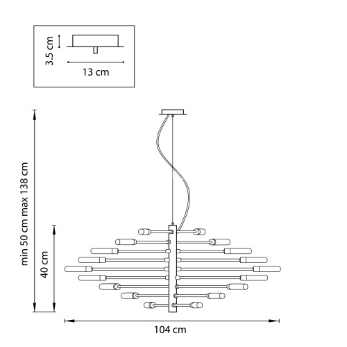 Подвесная люстра Lightstar 733187