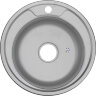 Мойка 490 MELANA 0,6/170 МАТОВАЯ врезная круглая с сифоном (017M ta *12)