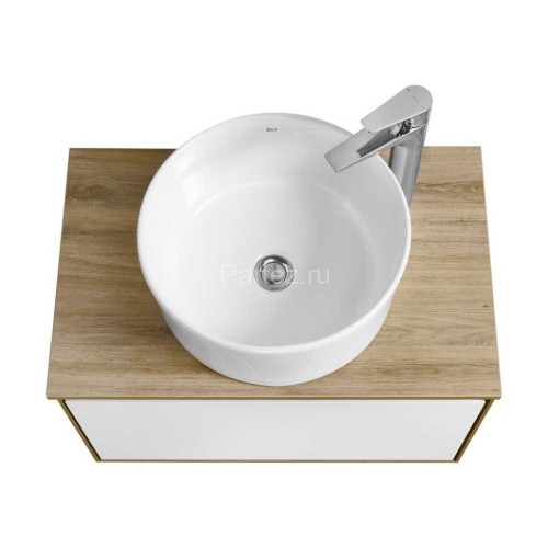 Тумба под раковину Aquaton Либерти 70 дуб эльвезия, белый глянец (1A279801LYC70)