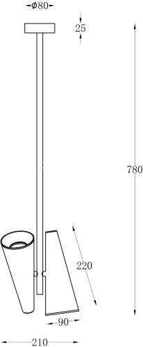 Потолочная люстра Maytoni MOD095PL-02BS