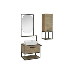 Полка навесная AQUATON Лофт Фабрик, дуб кантри (1A242703LTDY0)