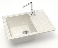 Кухонная мойка AZARIO Vision 750x505x218 искусственный мрамор, цвет Хлопок (CS00079703)