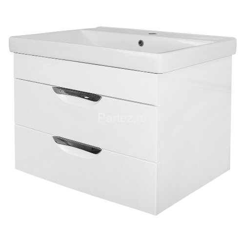 Комплект тумба Стиль- 70/2 "Соло" 700х580х480 подвесная, с раковиной Tempo 70, с доводчиками (CS0009