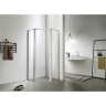 Душевое ограждение Azario RICHMOND 900х900х2000 5-угольный, БЕЗ ПОДДОНА, прозрачное стекло 6 мм, профиль серебро (AZ-NAG3231 900)