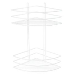 Полка корзина Fixsen двухэтажная, угловая, белая (FX-710W-2)