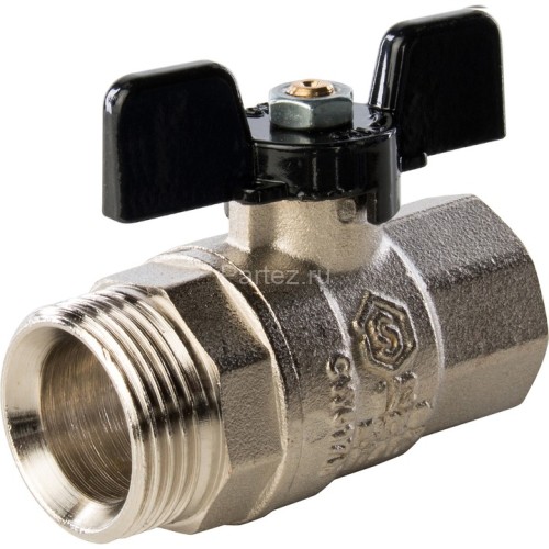Кран шаровой полнопроходной с американкой 1/2" Stout
