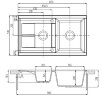 Мойка для кухни Aquaton Делия 87, две чаши, цвет шампань (1A716232DE290)