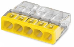 Клемма строительно-монтажная EU2.5 415 прозр. 5 отверстий TOKOV ELECTRIC TKE-EU2.5-415/C100