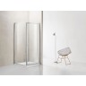 Душевое ограждение Azario RICHMOND 900х900х1950 БЕЗ ПОДДОНА прозрачное стекло 6 мм, профиль хром (AZ-NAG1221 900)