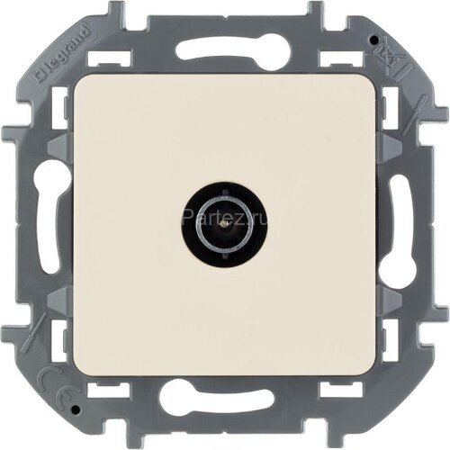 Розетка телевизионная оконечная TV Inspiria 10дБ 5-862мГц механизм сл. кость Leg 673871