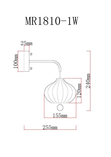 Бра MyFar MR1810-1W
