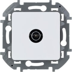 Розетка телевизионная TV Inspiria 2дБ 0-2400мГц с топологией "звезда" механизм бел. Leg 673850