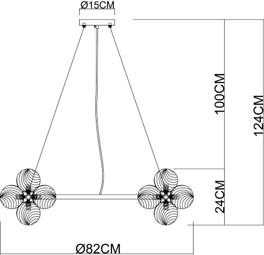 Подвесная люстра Arte Lamp A5261LM-25GO