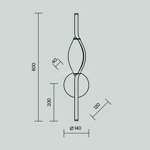 Бра Maytoni MOD347WL-L8BS3K