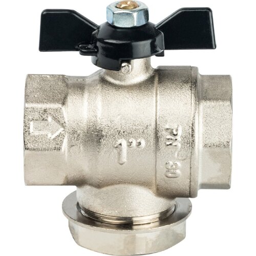 Кран шаровой с фильтром 1" Stout