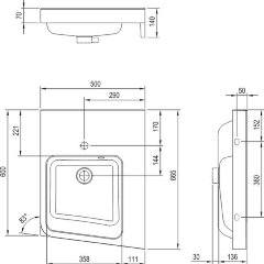 Раковина Ravak Be Happy II 50 R Белая (XJAP1100001)