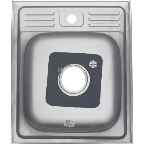 Мойка 5060 MELANA 0,6/160 ДЕКОР накладная прямоугольная с сифоном (162D ta *15)