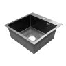 Кухонная мойка AZARIO SABRINA 500х500х200 нержавеющая сталь, цвет Оружейная сталь (AZB5050S)